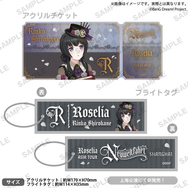 次元之橋 4月預購 BanG Dream Roselia ASIA TOUR Neuweltfahrt 會場別 旅行套裝-規格圖1