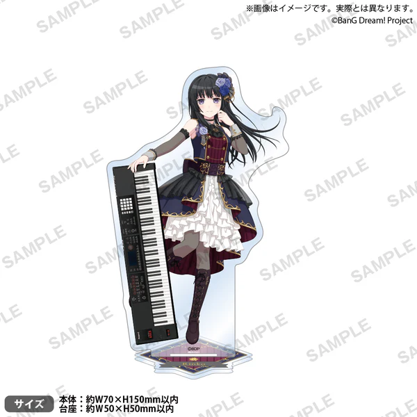 [次元之橋] 4月預購 BanG Dream Poppin Party Roselia 合同 LIVE 姓名鑰匙圈-規格圖1