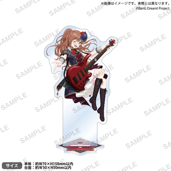 [次元之橋] 4月預購 BanG Dream Poppin Party Roselia 合同 LIVE 姓名鑰匙圈-規格圖1