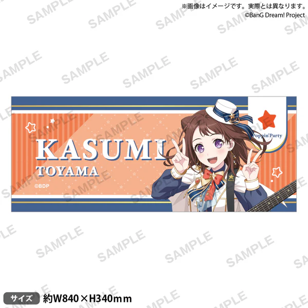[次元之橋] 4月預購 BanG Dream Poppin Party Roselia 合同 LIVE 全彩毛巾-規格圖1
