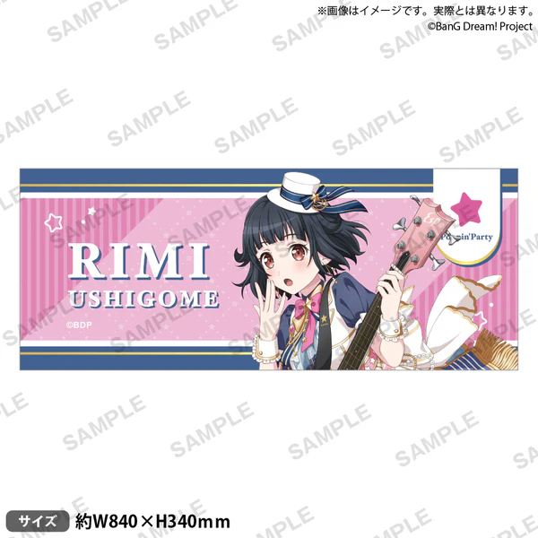 [次元之橋] 4月預購 BanG Dream Poppin Party Roselia 合同 LIVE 全彩毛巾-規格圖1