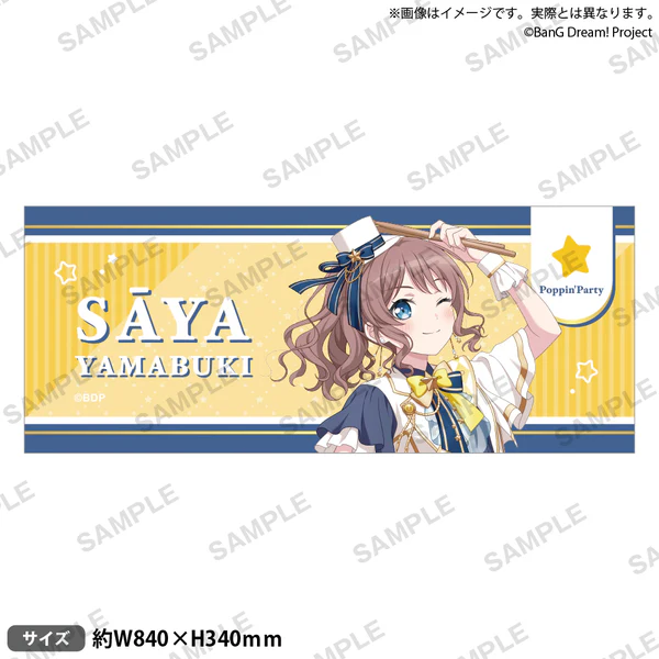 [次元之橋] 4月預購 BanG Dream Poppin Party Roselia 合同 LIVE 全彩毛巾-規格圖1