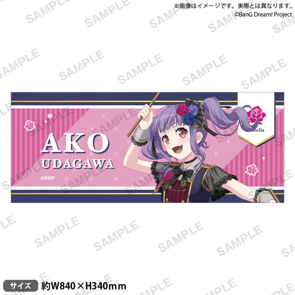 [次元之橋] 4月預購 BanG Dream Poppin Party Roselia 合同 LIVE 全彩毛巾-規格圖1