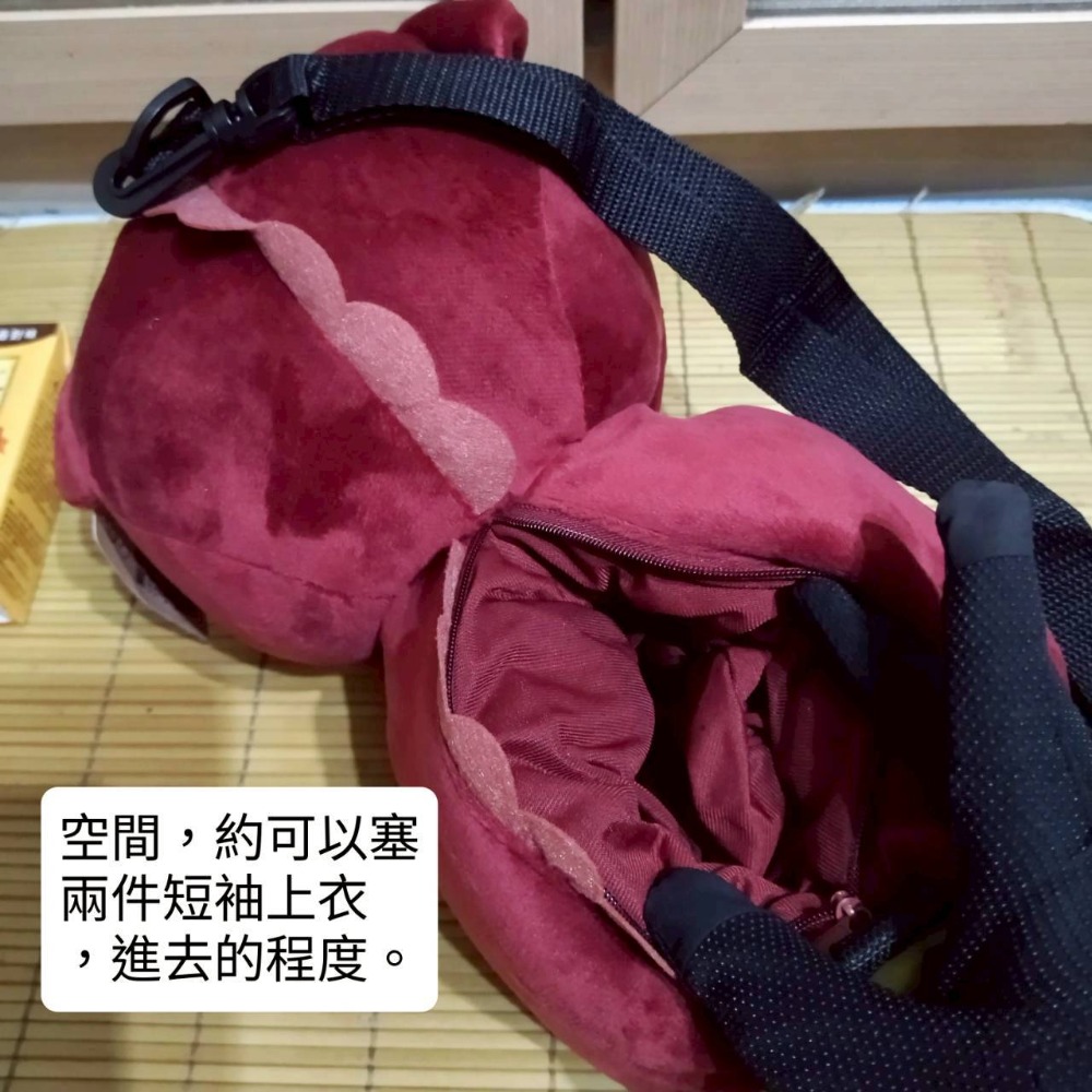 【家德小舖】暴暴龍 斜背包 三色 側背包 恐龍 娃娃 12吋 正版 全新 32公分 造型背包 霸王龍 玩偶 絨毛 布偶-細節圖4