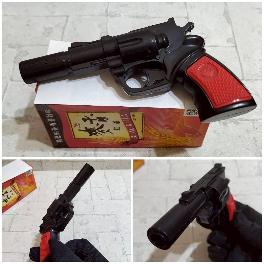 【家德小舖】玩具槍 四把合賣 會發出聲音 二手 九成新 兒童玩具 手槍 步槍 衝鋒槍 左輪 親子遊戲 toy gun-細節圖2