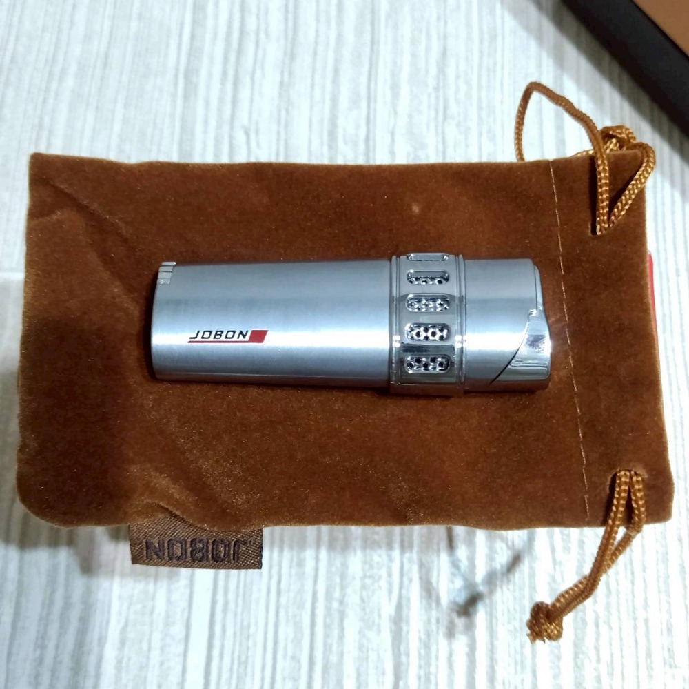 【家德小舖】中邦 JOBON 金屬高質感 不鏽鋼 白鐵 防風 打火機 銀色 全新 需要自己灌煤油或灌氣 錦囊袋 束口袋-細節圖6