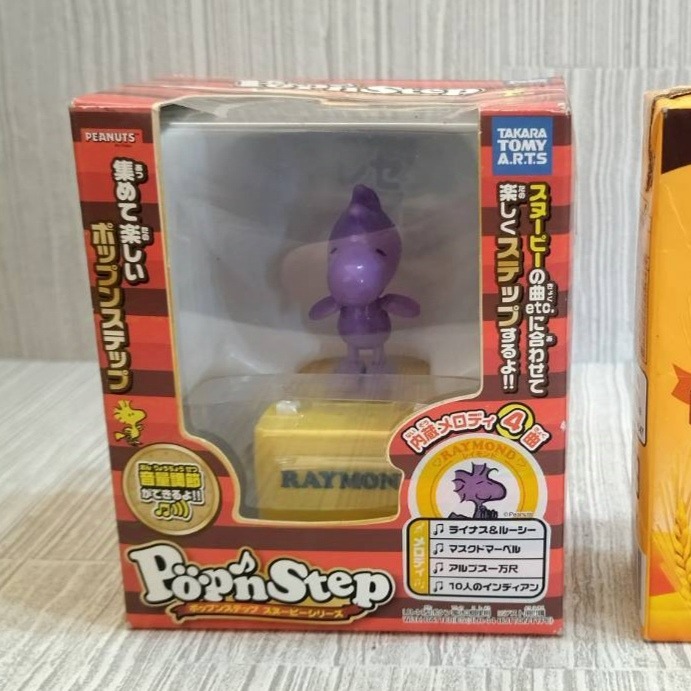 【家德小舖】雷蒙小鳥 踢踏舞 史努比 音樂盒 四首音樂 多美 Tomy 全新 Pop＇n Step 公仔 景品 玩具-細節圖2