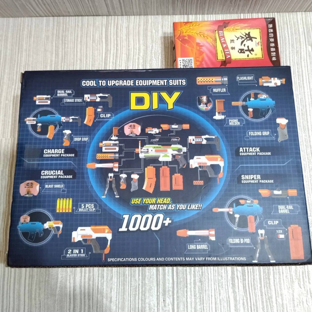 【家德小舖】KAILI TOYS 狙擊手裝備包 配件包 內有四件 全新 彈匣 長槍管 槍架 狙擊鏡 NERF槍 玩具槍-細節圖5