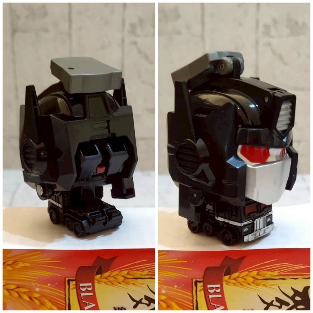 【家德小舖】大頭卡車 變形機器人 全新 8公分 黑色 大卡車 大貨車 閃變戰寶 陸霸 可動 吊飾 掛飾 塑膠 玩具 兒童-細節圖2