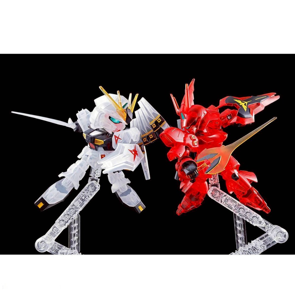 【家德小舖】v鋼彈 vs 沙薩比 透明配色 彩透 模型 SD鋼彈 全新未組裝 Nu鋼彈 EX-STANDARD 萬代正版-細節圖6