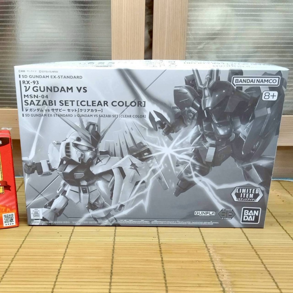 【家德小舖】v鋼彈 vs 沙薩比 透明配色 彩透 模型 SD鋼彈 全新未組裝 Nu鋼彈 EX-STANDARD 萬代正版-細節圖7