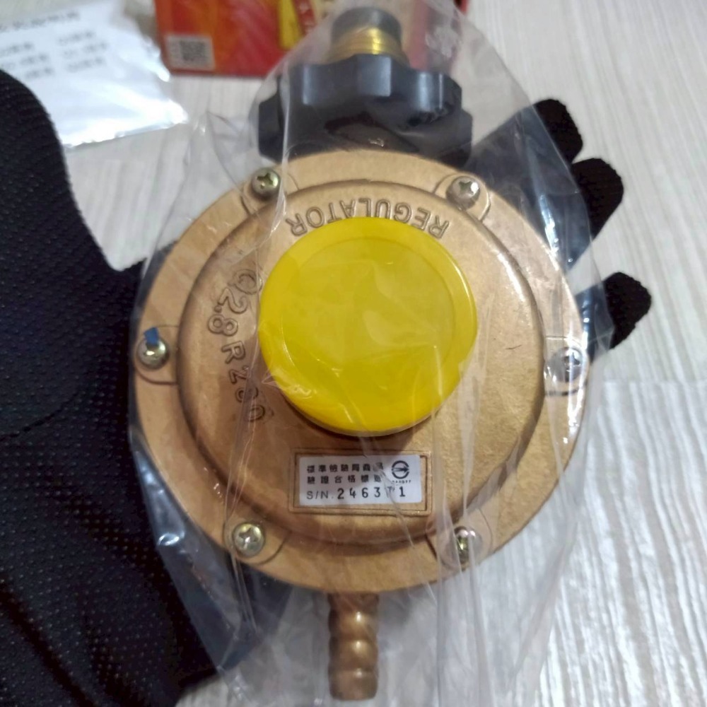 【家德小舖】瓦斯調整器 Q2.8 一般型 D-169 全新 公司貨 TGAS 台灣製造 瓦斯頭 高效能 液化石油氣 水電-細節圖2