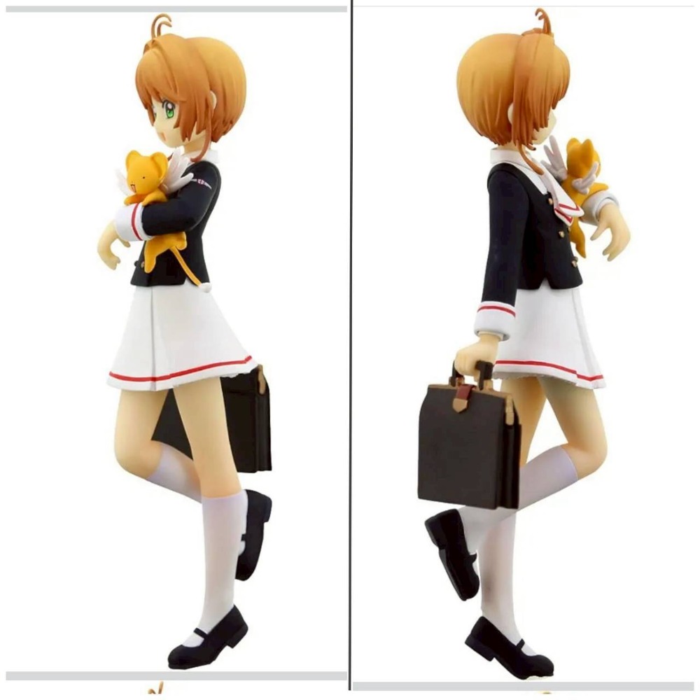 【家德小舖】小櫻 木之本櫻 友枝中學 制服 全新 FuRyu 正版 17公分 庫洛魔法使 透明牌篇 公仔 景品 百變小櫻-細節圖6