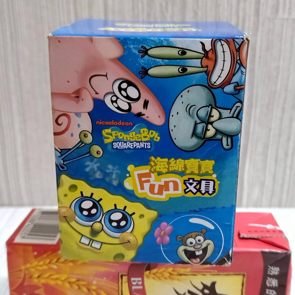 【家德小舖】派大星 膠帶臺 公仔 8公分 Fun文具組 全新 海綿寶寶 正版授權 全家 2013年 景品 玩具-細節圖7