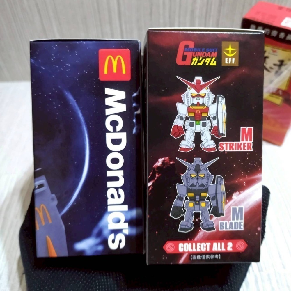 家德小舖 麥當勞鋼彈 送全新2紙袋一紙杯 公仔 RX-78-2 Gundam M Striker 突擊 Blade 暗影-細節圖7
