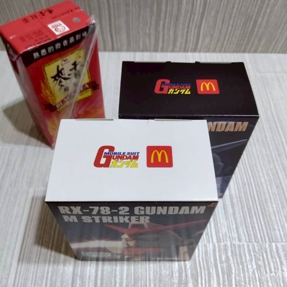 家德小舖 麥當勞鋼彈 送全新2紙袋一紙杯 公仔 RX-78-2 Gundam M Striker 突擊 Blade 暗影-細節圖8
