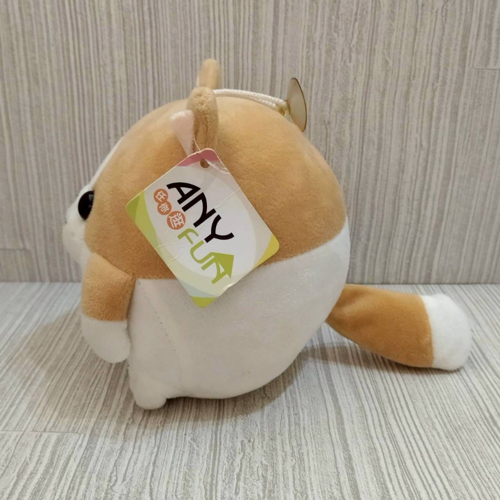 免費贈送【家德小舖】 柴犬球 圓滾滾款 吐舌頭 娃娃 全新 但有瑕疵 14公分 絨毛 玩偶 布偶 吊飾 填充玩具 掛飾-細節圖3