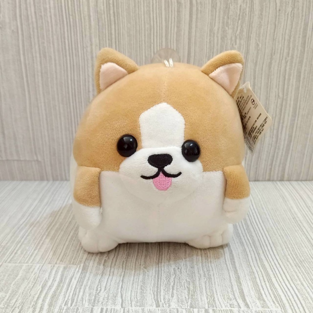 免費贈送【家德小舖】 柴犬球 圓滾滾款 吐舌頭 娃娃 全新 但有瑕疵 14公分 絨毛 玩偶 布偶 吊飾 填充玩具 掛飾-細節圖6
