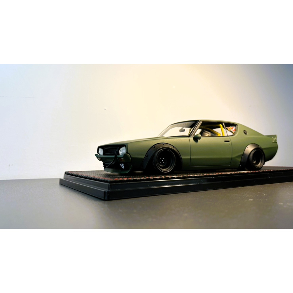 ignition model 1/18 LB-WORKS Kenmary 2Door Matte Green 軍綠-細節圖2