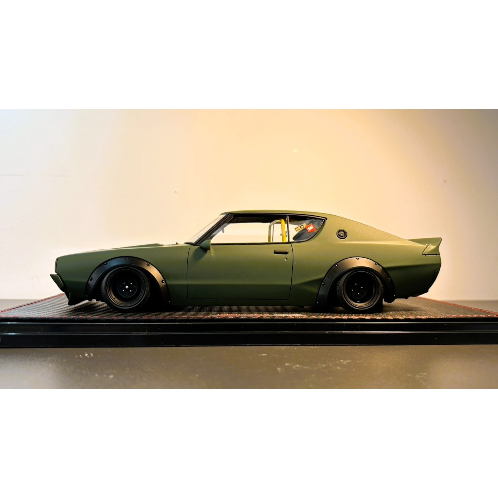 ignition model 1/18 LB-WORKS Kenmary 2Door Matte Green 軍綠-細節圖5