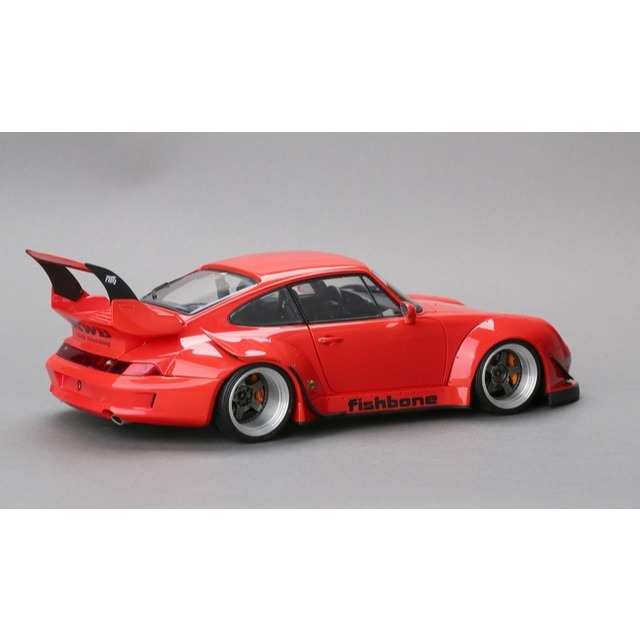 AUTO TUNNING MODEL 1/18 RWB 993 FISHBONE Red 會場限定版-細節圖2