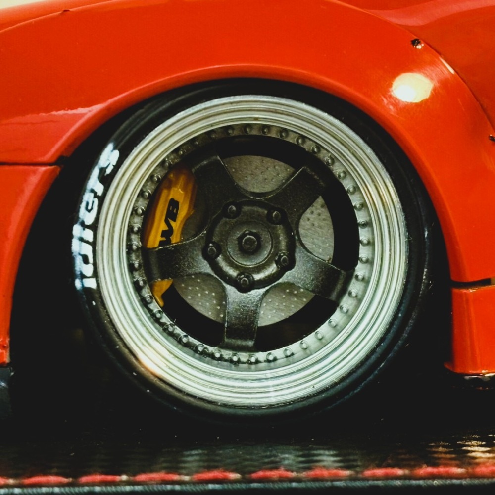 AUTO TUNNING MODEL 1/18 RWB 993 FISHBONE Red 會場限定版-細節圖5