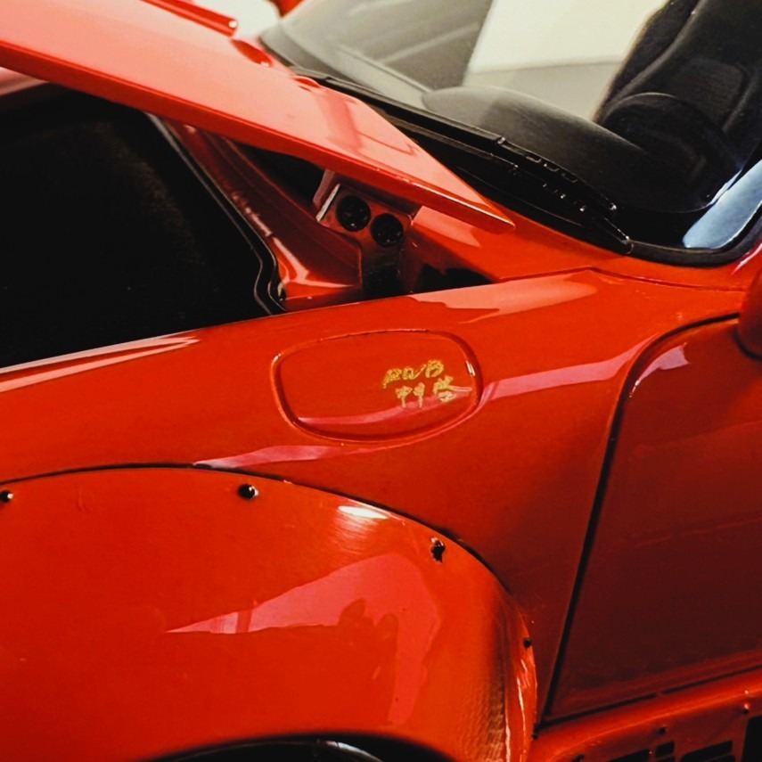 AUTO TUNNING MODEL 1/18 RWB 993 FISHBONE Red 會場限定版-細節圖6