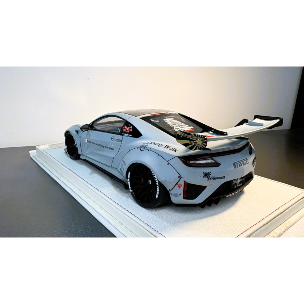 onemodel 1/18 LB NSX Zero Fighter 第58回靜岡模型展限定 戰鬥灰 另贈一組全新展示盒-細節圖2
