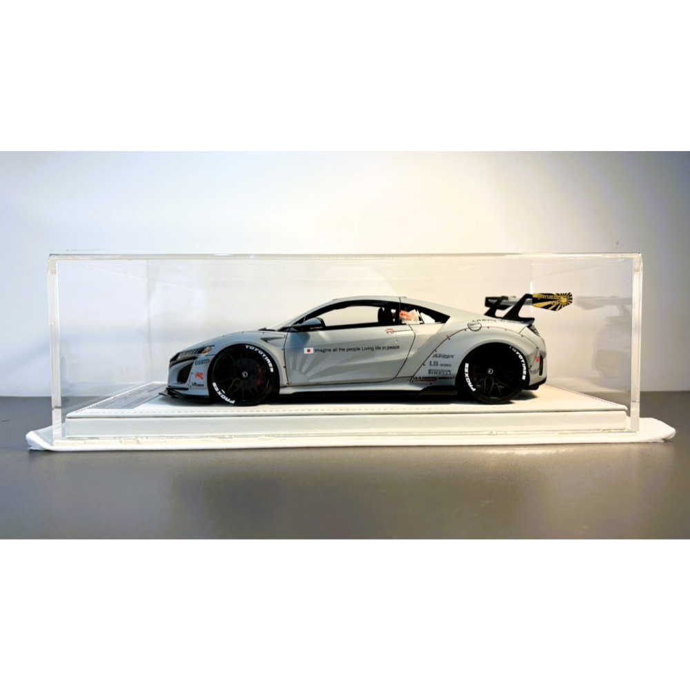 onemodel 1/18 LB NSX Zero Fighter 第58回靜岡模型展限定 戰鬥灰 另贈一組全新展示盒-細節圖4