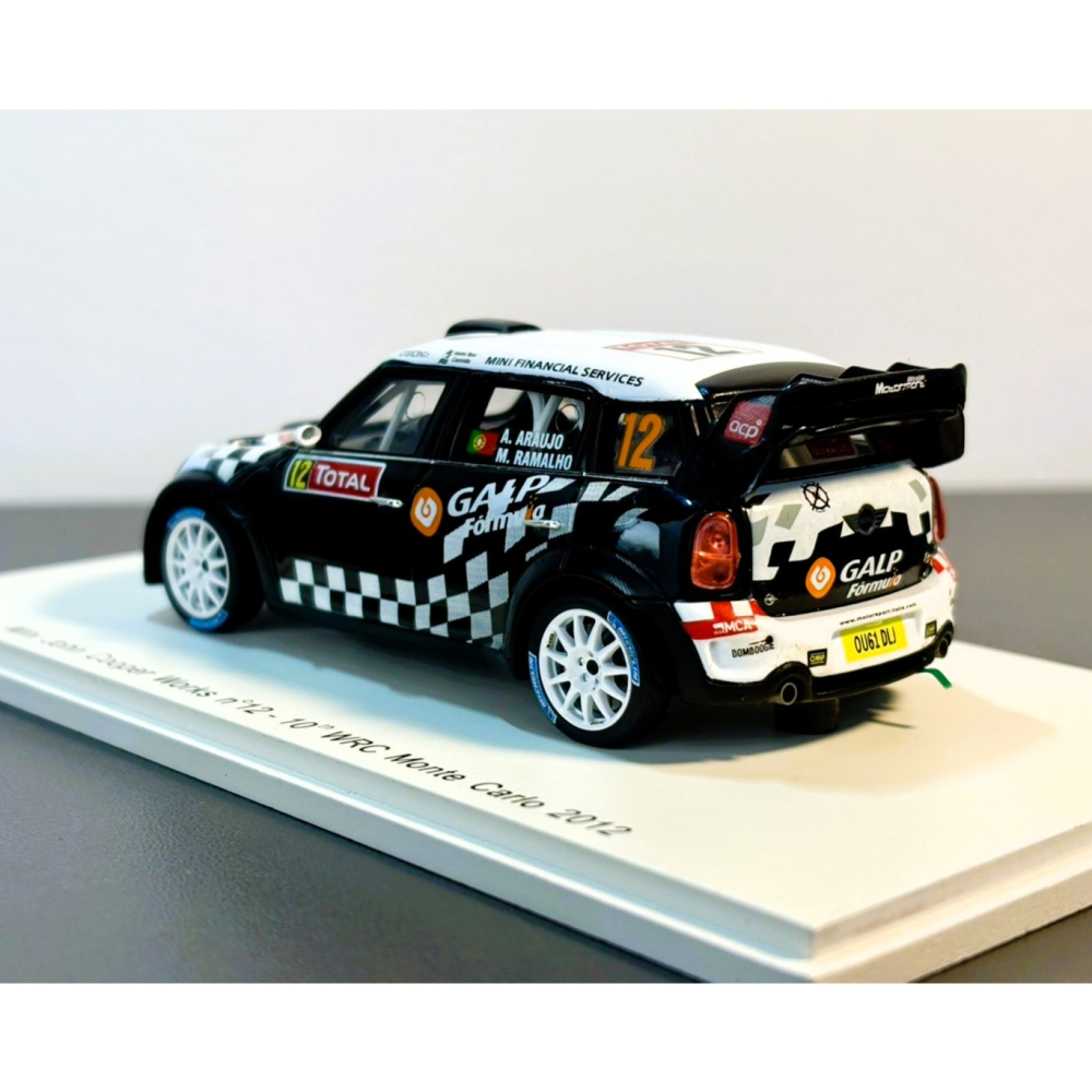 Spark 1/43 Mini John Cooper Works 10th WRC Monte Carlo 2012-細節圖2