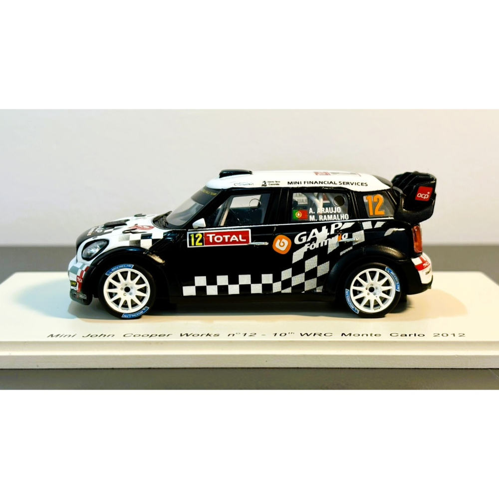 Spark 1/43 Mini John Cooper Works 10th WRC Monte Carlo 2012-細節圖3