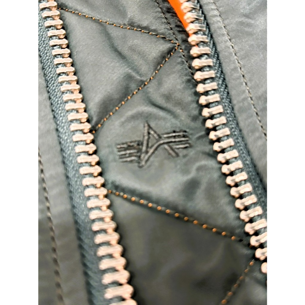 Alpha Industries Navy MA-1 Flex Slim FIt Jacket XXS 九成新-細節圖2