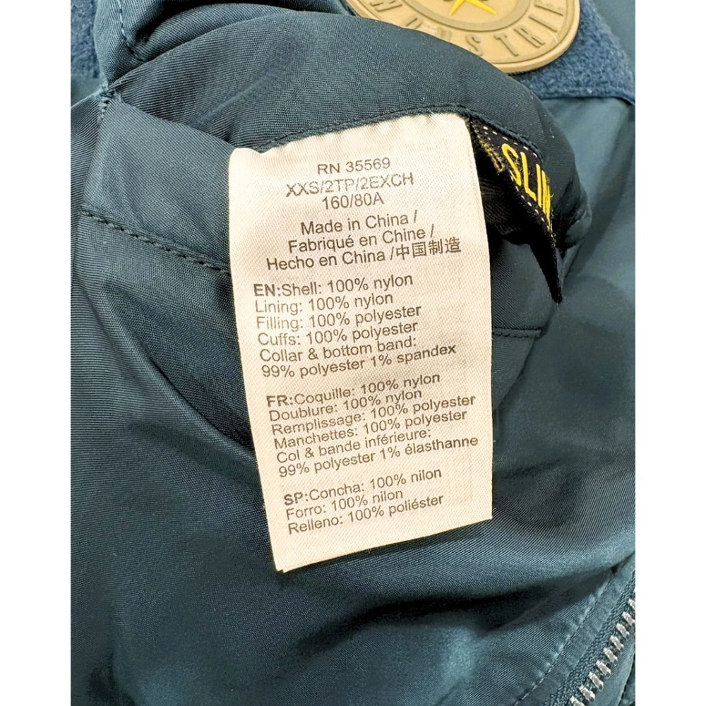 Alpha Industries Navy MA-1 Flex Slim FIt Jacket XXS 九成新-細節圖6