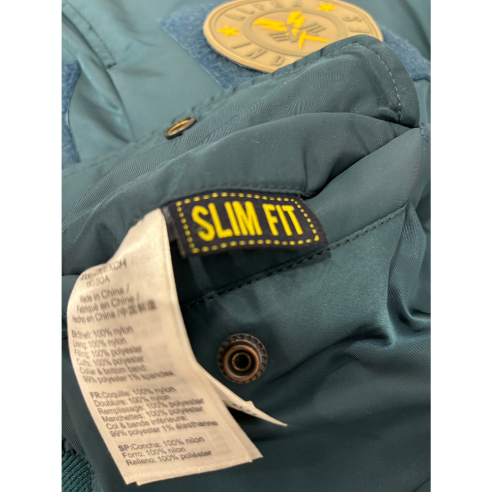 Alpha Industries Navy MA-1 Flex Slim FIt Jacket XXS 九成新-細節圖7