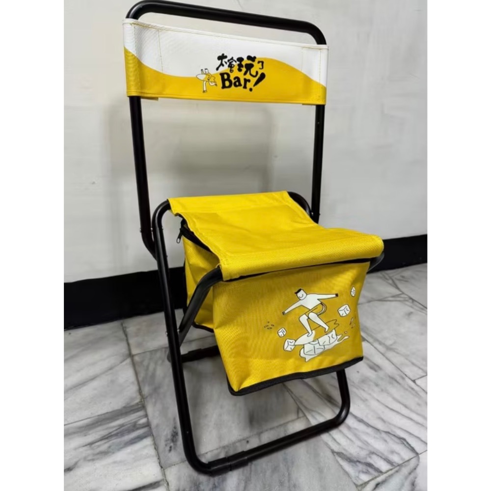 全新～Bar 麒麟啤酒霸折疊保冰椅，附保冷袋-細節圖2