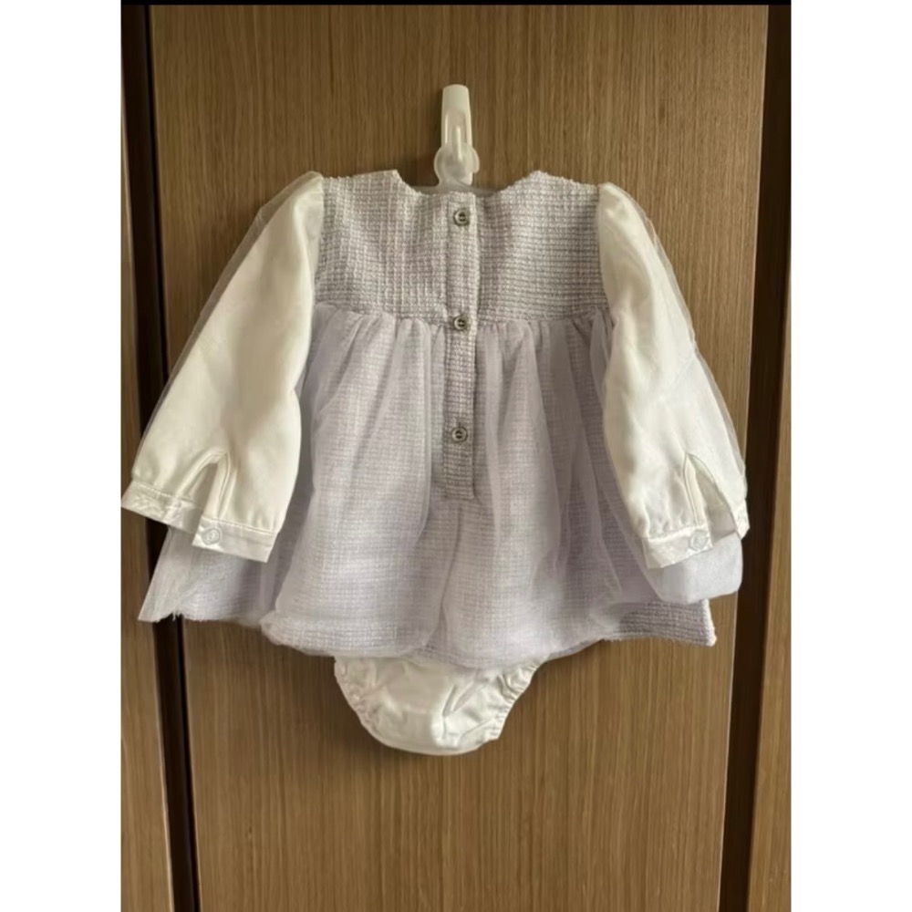 二手近全新～Roberta Di Camerino／諾貝達童裝 洋裝附禮盒-細節圖2