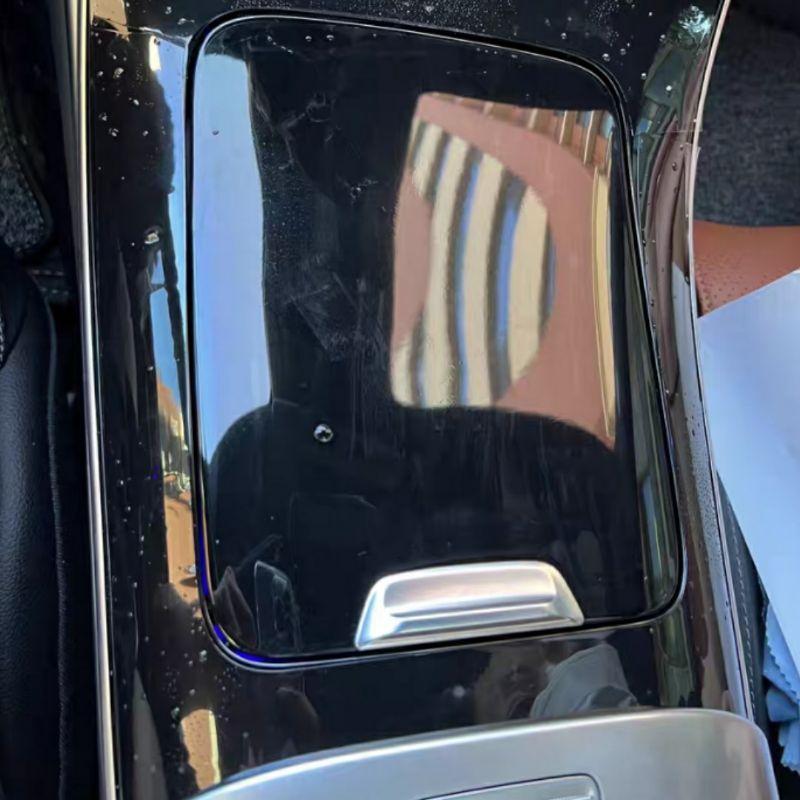 賓士 C級 W206 22-23年式 水杯座面板保護膜 TPU保護膜 中控 面板 保護膜 C180 C200 C300-細節圖2