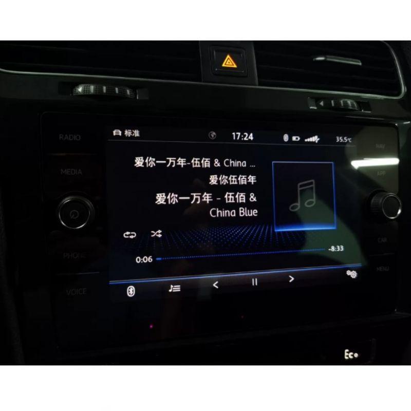 福斯 GOLF 7代 7.5代 專用 8吋 螢幕鋼化膜 主機 保護貼 GTI 玻璃貼 golf7 中控 導航 主機 狗夫-細節圖3