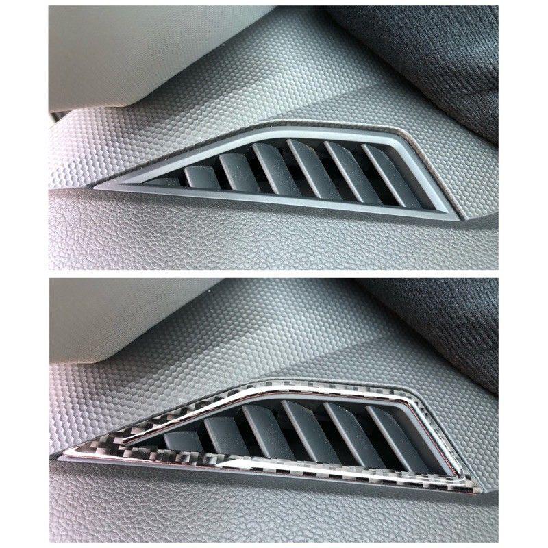 福斯 Tiguan 儀表板上冷氣出風口碳纖維飾貼 280/330/380/400適用-細節圖2