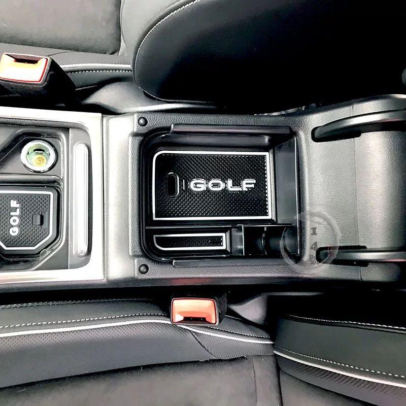 福斯 Golf8 專用 中央扶手置物盒 零錢盒 小物品置放盒 水杯墊 門槽墊 Golf mk8 儲物盒-細節圖6