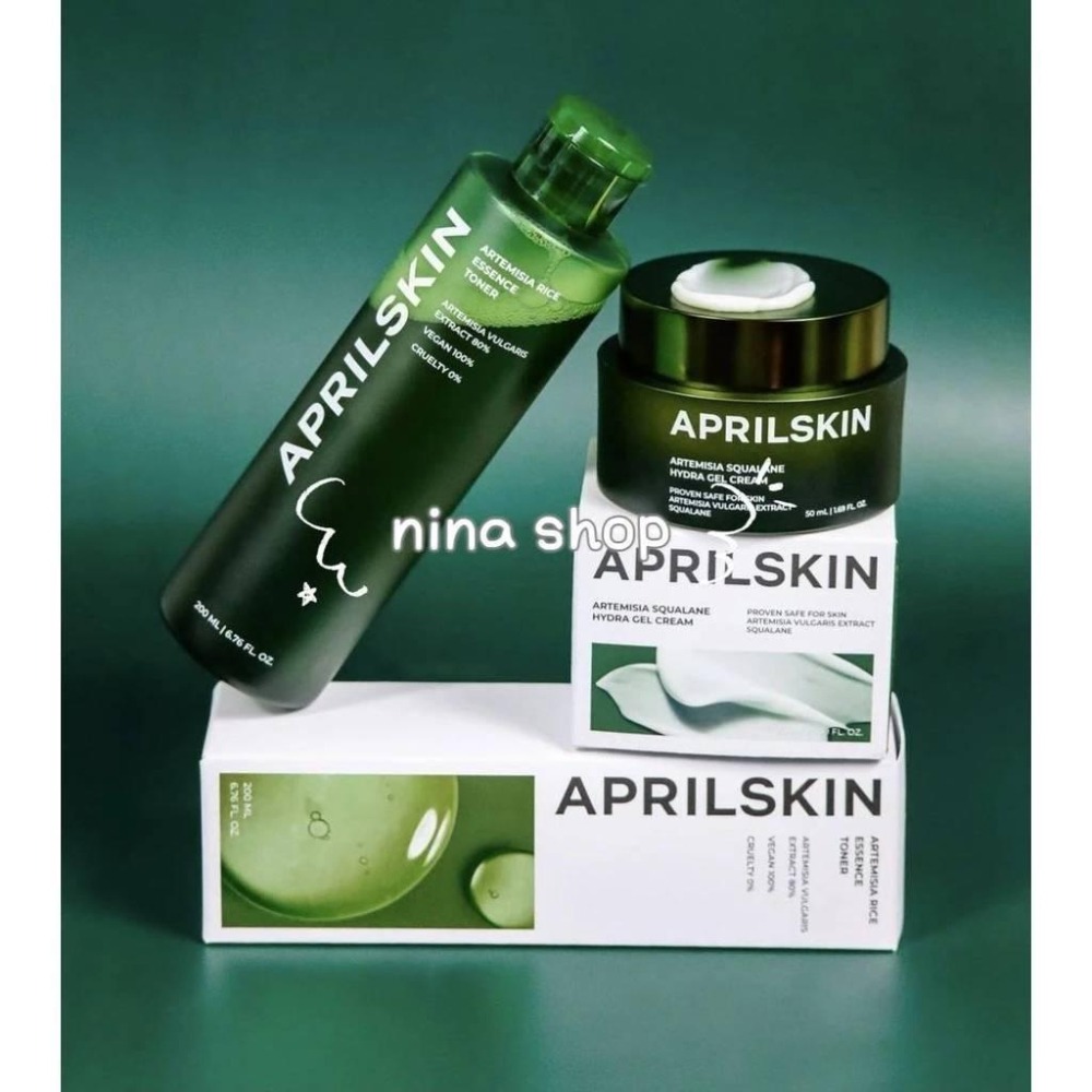 【APRILSKIN】艾草植萃化妝水、艾草角鯊烷補水面霜-細節圖6