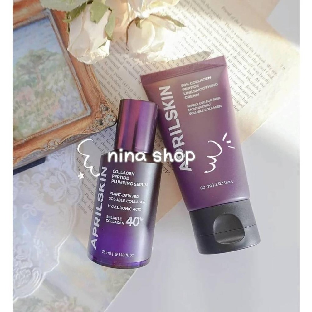 【APRILSKIN】膠原胜肽彈力面霜60ml、膠原胜肽彈力精華35ml-細節圖4