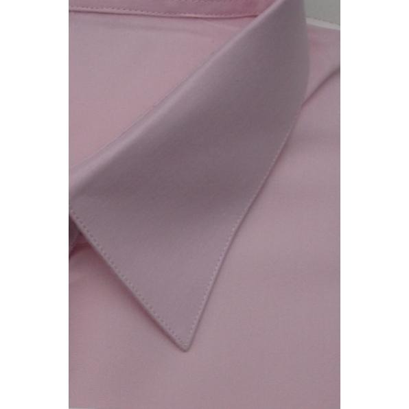 【阿信防皺襯衫】女長袖貨號4015素面粉紅色｜抗皺漂亮剪裁｜大幅度腰身設計｜立體修身顯瘦｜展現專業女性｜面試上班正式制服-細節圖2