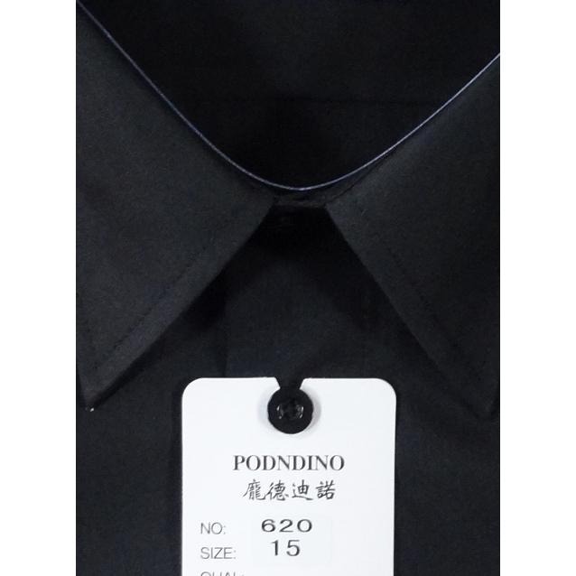 【阿信防皺襯衫】天絲棉 男長袖襯衫 貨號620 黑襯衫 男襯衫 長袖襯衫 標準領正式襯衫 防皺不易皺 好整理 通勤穿搭-細節圖2