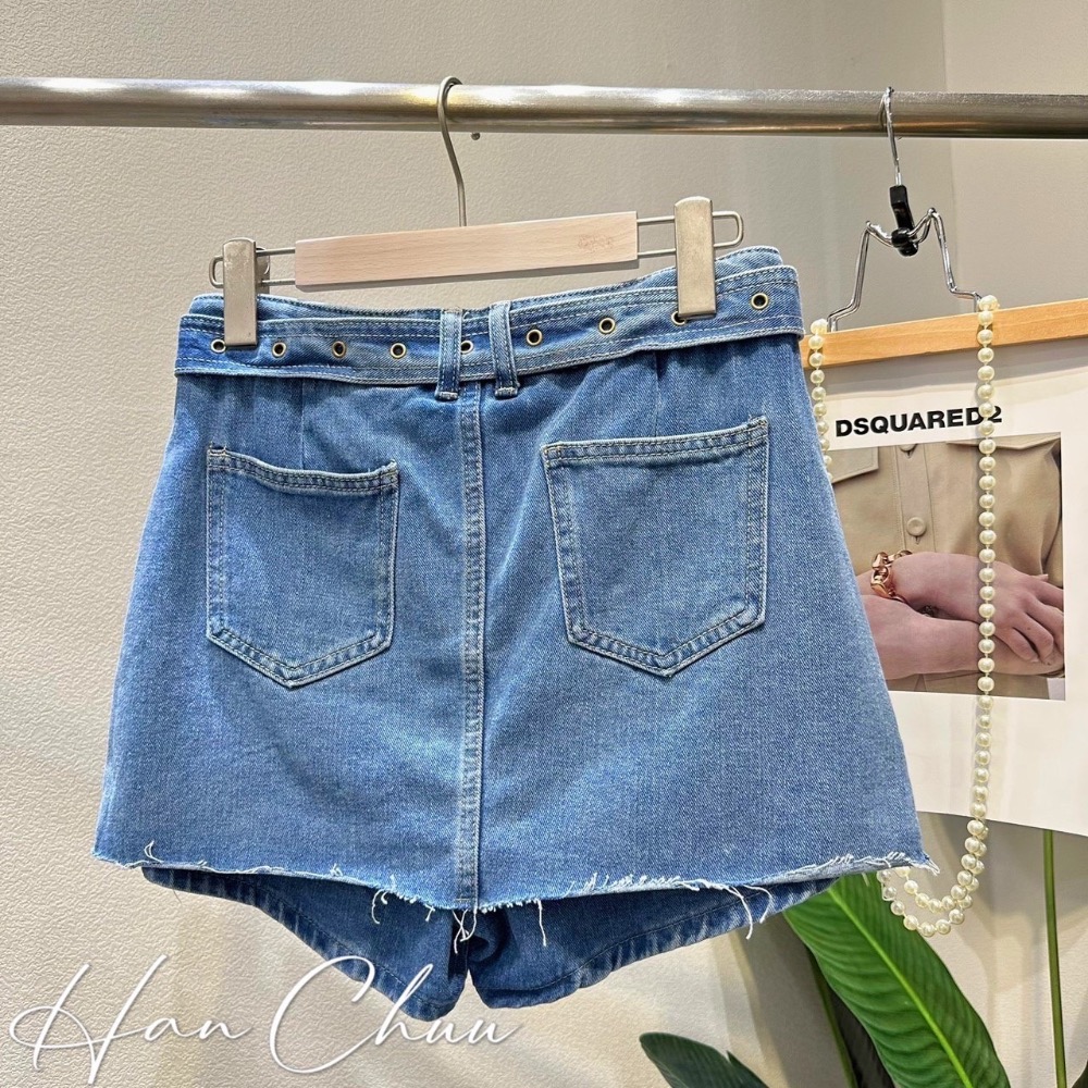 正韓🇰🇷牛仔褲裙-細節圖3