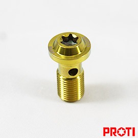 現貨 PROTI BREMBO 油管螺絲 油管 螺絲 鈦螺絲 正鈦 油管螺絲 P1.0 卡鉗油管螺絲 總泵油管螺絲-規格圖6