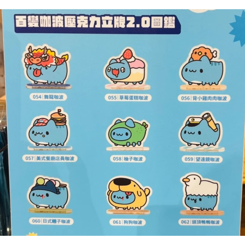 卡特島 百變咖波壓克力立牌 圖鑑 貓蟲世界 十週年百變咖波壓克力立牌-細節圖5