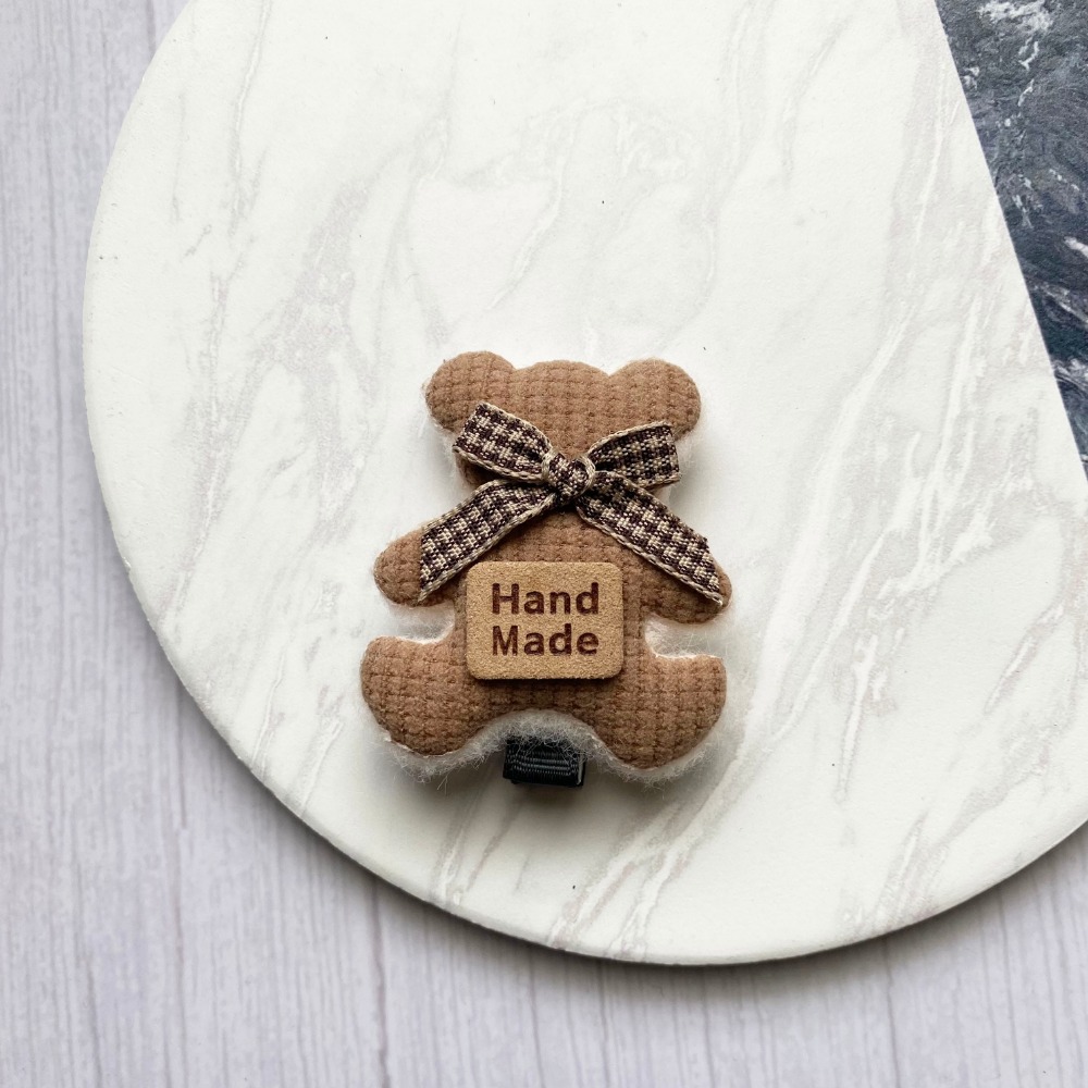 🔥菲雪飾品🔥可愛蝴蝶結 瀏海夾 髮飾 毛絨 小熊 邊夾 髮夾(共2色)-規格圖4