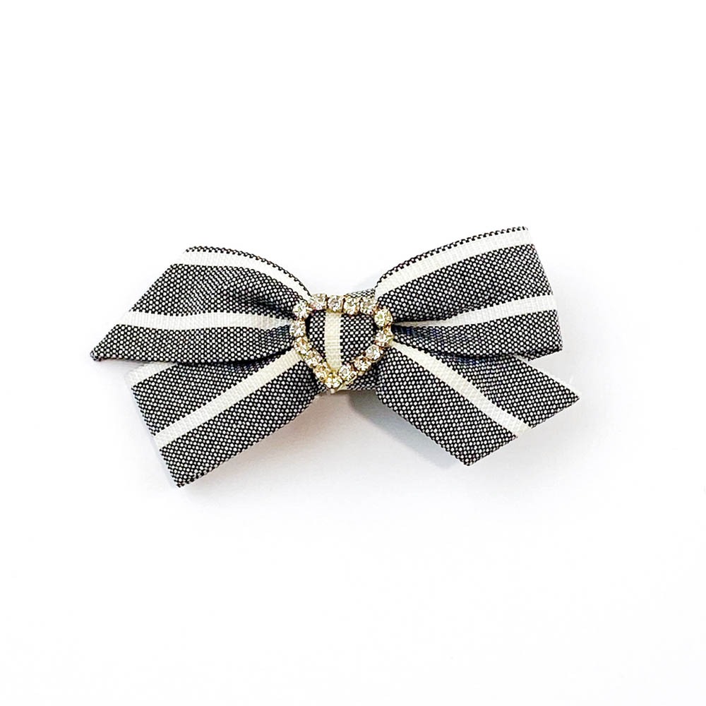 🔥菲雪飾品🔥蝴蝶結 愛心鑲鑽 髮飾 髮夾 飾品 邊夾 瀏海夾-規格圖4