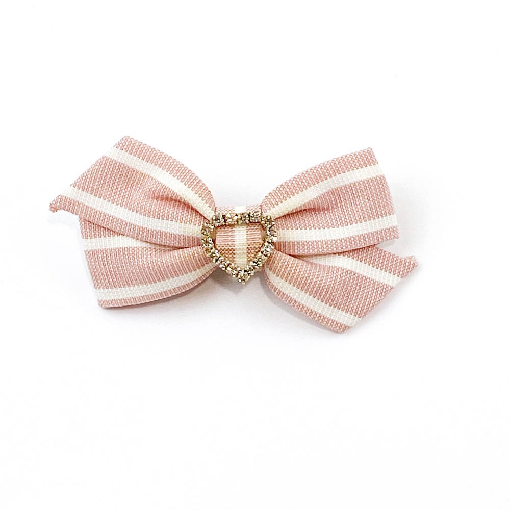 🔥菲雪飾品🔥蝴蝶結 愛心鑲鑽 髮飾 髮夾 飾品 邊夾 瀏海夾-規格圖4